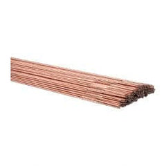 Welding Material - 36 Inch Long, 1/16 Inch Diameter, Bare Coated, Carbon Steel, TIG Welding and Brazing Rod - 10 Lb., Industry Specification ER70S2 - Exact Tooling