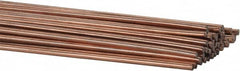 Welding Material - 36 Inch Long, 1/16 Inch Diameter, Copper Coated, Carbon Steel, TIG Welding and Brazing Rod - 10 Lb., Industry Specification ER70S6 - Exact Tooling