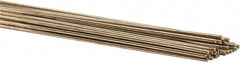 Welding Material - 36 Inch Long, 1/16 Inch Diameter, Bare Coated, Low Fuming Bronze, TIG Welding and Brazing Rod - 1 Lb., Industry Specification RBCuZn-C - Exact Tooling