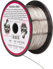 Welding Material - ER316L, 0.023 Inch Diameter, Stainless Steel MIG Welding Wire - 2 Lb. Roll - Exact Tooling