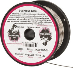 Welding Material - ER316L, 0.035 Inch Diameter, Stainless Steel MIG Welding Wire - 2 Lb. Roll - Exact Tooling