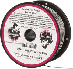 Welding Material - E71T-GS, 0.03 Inch Diameter, Flux Core, Gasless, MIG Welding Wire - 2 Lb. Roll - Exact Tooling