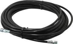 Value Collection - 1/8" ID x 0.3333" OD, 4,800 Working psi, Black Thermoplastic Polyurethane Sewer Hose - 50' Long, -40 to 160°F - Exact Tooling