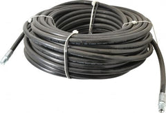 Value Collection - 1/4" ID x 1/2" OD, 4,400 Working psi, Black Thermoplastic Polyurethane Sewer Hose - 100' Long, -40 to 160°F - Exact Tooling