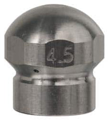 Value Collection - 4,200 psi Fixed, Sewer Pressure Washer Nozzle - 7.5mm Orifice Diam, 1/4" Thread - Exact Tooling