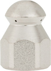 Value Collection - 4,200 psi Fixed, Sewer Pressure Washer Nozzle - 6mm Orifice Diam, 1/4" Thread - Exact Tooling