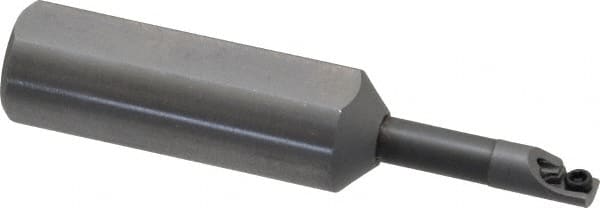 Kennametal - 0.208" Min Bore Diam, 2-3/8" OAL, 1/2" Shank Diam, CCBI Indexable Boring Bar - 7/8" Max Bore Depth, CDC Insert, Screw Holding Method - Exact Tooling
