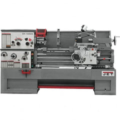 Jet - 14" Swing, 40" Between Centers, 230 Volt, Triple Phase Engine Lathe - 7MT Taper, 7-1/2 hp, 42 to 1,800 RPM, 3-1/8" Bore Diam, 29-1/2" Deep x 47-1/2" High x 97-1/2" Long - Exact Tooling