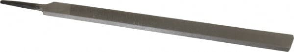 Value Collection - 12" Long, Second Cut, Hand American-Pattern File - Double Cut, 9/32" Overall Thickness, Tang - Exact Tooling