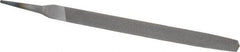 Value Collection - 8" Long, Second Cut, Triangle American-Pattern File - Double Cut, Tang - Exact Tooling