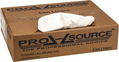 PRO-SOURCE - 0.7 mil Thick, Heavy-Duty Trash Bags - 24" Wide x 31" High, White - Exact Tooling