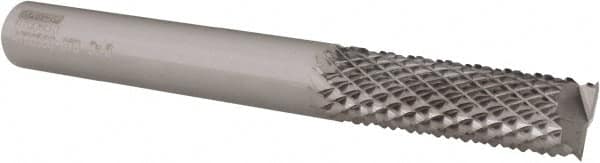 Seco - 8mm Diam, End Mill End, Solid Carbide Diamond Pattern Router Bit - Right Hand Cut, 2-61/64" OAL, Use on Composites - Exact Tooling