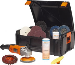 WALTER Surface Technologies - 6" Pad Diam, 2,000 to 7,300 RPM, Handheld Electric Buffer - 12.4 Amps, 120 Volts - Exact Tooling