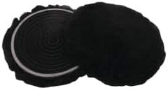 3M - 5-1/4" Diam Lambswool Bonnet Pad - 25/32" Pile, Hook & Loop Attachment - Exact Tooling
