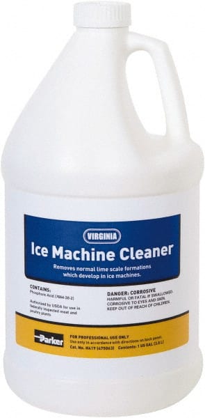 Parker - 1 Gal Ice Machine Cleaner - For Ice Machines: Cube, Tube, Flake & Commercial Dishwasher - Exact Tooling