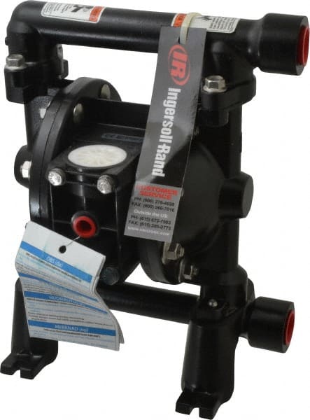 ARO/Ingersoll-Rand - 3/4" NPT, Metallic, Air Operated Diaphragm Pump - Nitrile Diaphragm, Aluminum Housing - Exact Tooling