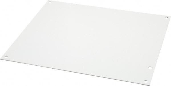 Cooper B-Line - 8-7/8" OAW x 10-7/8" OAH Powder Coat Finish Electrical Enclosure Nonperforated Panel - Exact Tooling