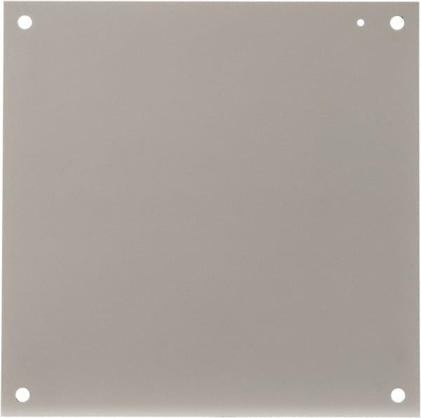 Cooper B-Line - 17" OAW x 17" OAH Powder Coat Finish Electrical Enclosure Nonperforated Panel - 20" x 20" Box, 12 Gauge Steel, Use with 202010-12/20206-12/20208-12 - Exact Tooling