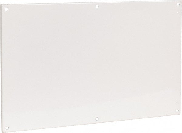 Cooper B-Line - 20-7/8" OAW x 32-7/8" OAH Powder Coat Finish Electrical Enclosure Flanged Panel - 36" x 24" Box, 12 Gauge Steel, Use with 362410-12/362412-12/36246-12/36248-12 - Exact Tooling