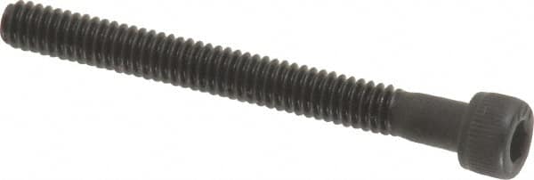 Value Collection - #5-40 UNC Hex Socket Drive, Socket Cap Screw - Alloy Steel, Black Oxide Finish, Partially Threaded, 1-1/4" Length Under Head - Exact Tooling