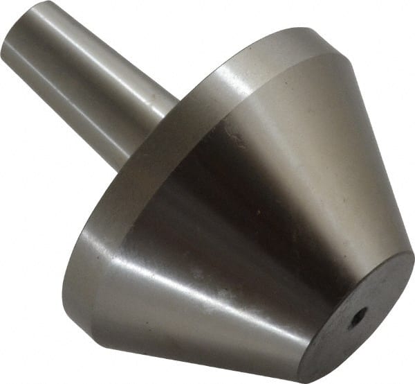 Riten - 4MT Taper, 1 to 2-1/4" Point Diam, Hardened Tool Steel Lathe Bull Nose Point - 1-9/16" OAL - Exact Tooling
