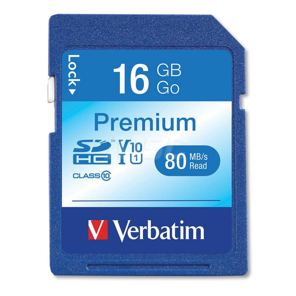 Verbatim - Office Machine Supplies & Accessories; Office Machine/Equipment Accessory Type: Memory Card ; For Use With: Point-And-Shoot Mid Range Camera ; Storage Capacity: 16GB - Exact Tooling