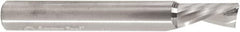 Amana Tool - 3/8" Cutting Diam x 3/4" Length of Cut, 1 Flute, Downcut Spiral Router Bit - Uncoated, Right Hand Cut, Solid Carbide, 3" OAL x 1/4" Shank Diam, 30° Helix Angle - Exact Tooling