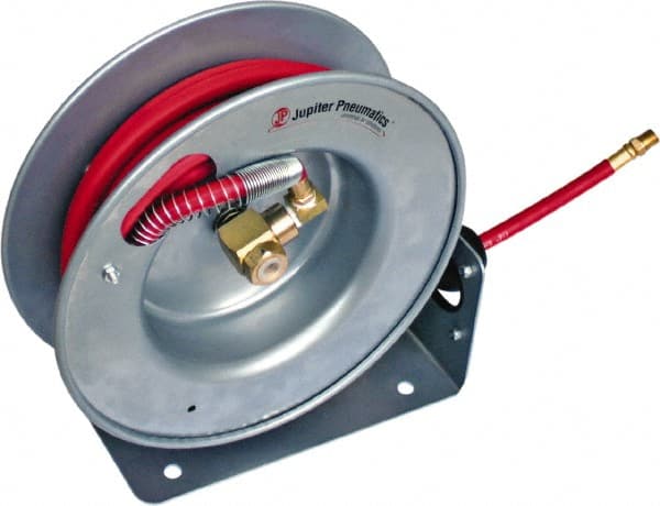 PRO-SOURCE - 20' Spring Retractable Hose Reel - 300 psi, Hose Included - Exact Tooling