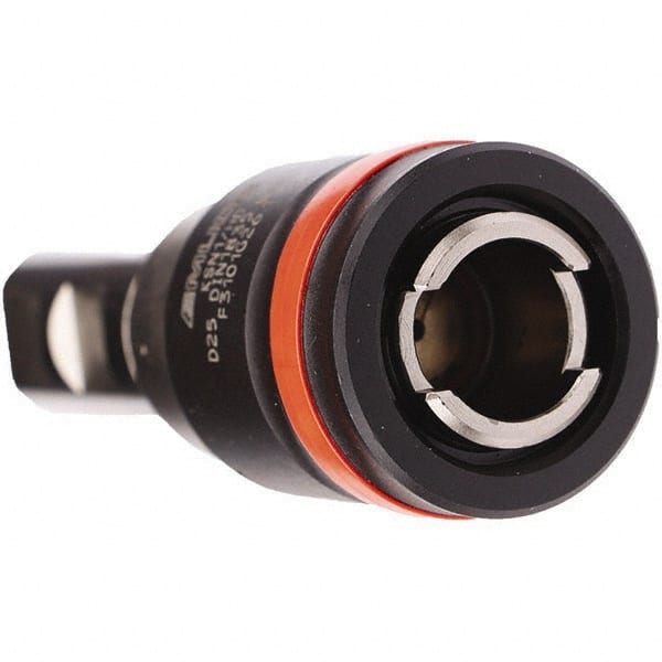 Emuge - 25mm Straight Shank Diam Tension & Compression Tapping Chuck - M3 Min Tap Capacity, 62mm Projection, Size 1 Adapter, Quick Change, Through Coolant - Exact Tooling