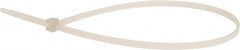 Value Collection - 11.0236" Long Natural (Color) Nylon Standard Cable Tie - 40 Lb Tensile Strength - Exact Tooling