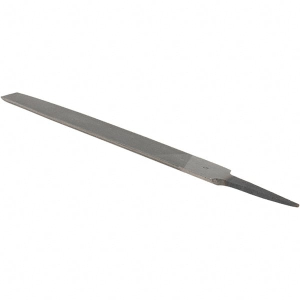 Value Collection - 8" Long, Smooth Cut, Half Round American-Pattern File - Double Cut, 7/32" Overall Thickness - Exact Tooling