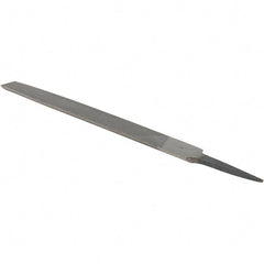 Value Collection - 8" Long, Smooth Cut, Half Round American-Pattern File - Double Cut, 7/32" Overall Thickness - Exact Tooling