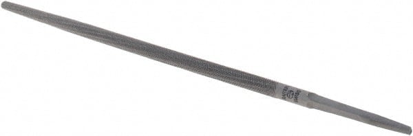 Value Collection - 10" Long, Bastard Cut, Round American-Pattern File - Double Cut - Exact Tooling