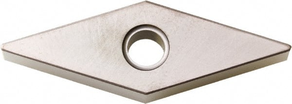 Kyocera - VNGA332 Grade PT600M Ceramic Turning Insert - Al2O3/TiC (Megacoat) Finish, 35° Diamond, 3/8" Inscr Circle, 3/16" Thick, 1/32" Corner Radius - Exact Tooling