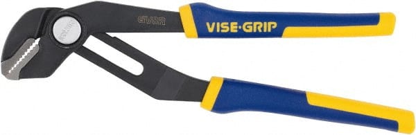 Irwin - 6" OAL, 1-1/8" Max Capacity, 10 Position Groove Joint Tongue & Groove Pliers - Straight Straight Jaws, ProTouch Handles - Exact Tooling