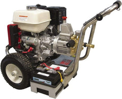 Dirt Killer - Gas, 13 hp, 3,500 psi, 4.2 GPM, Cold Water Pressure Washer - Heavy Duty Axial Cam, 50' x 3/8" Hose - Exact Tooling