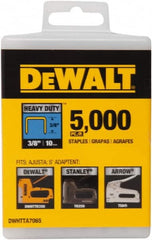 DeWALT - 3/8" Wide Steel Heavy Duty Staples - 13/32" Leg Length - Exact Tooling