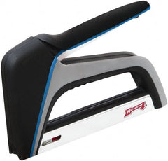 Arrow - Manual Staple Gun - 82 Lb Capacity, Plastic with Solid Steel Base - Exact Tooling