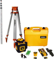 Johnson Level & Tool - 2,000' (Exterior) Measuring Range, 1/16" at 100' Accuracy, Self-Leveling Rotary Laser - 700 RPM, 1 Beam, NiMH Battery Included - Exact Tooling