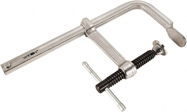 Wilton - 4" Deep Throat, 18" Max Capacity, Standard Sliding Arm Clamp - 660 Lb Clamping Pressure - Exact Tooling