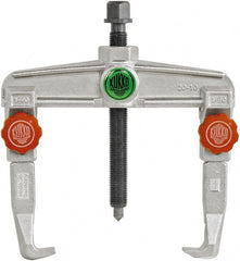 KUKKO - 2 Jaw, 1-7/16" to 4-3/4" Spread, 5 Ton Capacity, Reversible Puller - 3.94" Reach, 7-3/4" Long, For Gears, Bearings, Pulleys, Bushings, Seals - Exact Tooling