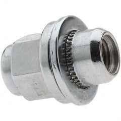 Value Collection - M12-1.5 Chrome Finish Mag Wheel Nut - 21mm Hex, 37mm Overall Length - Exact Tooling