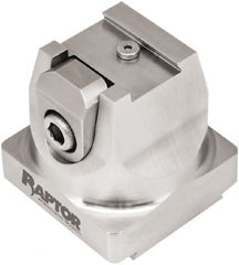 Raptor Workholding - 2" High x 2.07" Wide x 2.07" Long Dovetail Vise - 3/4" Jaw Opening Capacity, 1/8" High x 1.26" Wide Jaw, For 4 & 5 Axis Workholding Systems - Exact Tooling