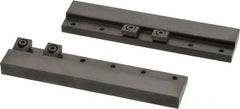 Mitee-Bite - 2 Piece, 5-3/4 x 1-1/4" Magnetic Chuck Gripping Rails - 0.58" High, Carbon Steel, Black Oxide Finish - Exact Tooling