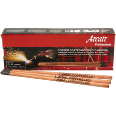 Arcair - 12" Long, 3/8" Diam, Copper Carbon Arc Gouging Electrode - Exact Tooling