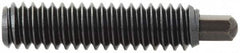Vlier - 1/4-20, 1" Thread Length, 3/16" Plunger Projection, Steel Threaded Spring Plunger - 1/8 (Hex)" Max Plunger Diam, 1" Plunger Length, 3 Lb Init End Force, 13 Lb Final End Force, 1/8" Hex - Exact Tooling