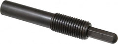 Vlier - 1-8, 2" Thread Length, 1-1/2" Plunger Projection, Steel Threaded Spring Plunger - 0.5000 (Hex)" Max Plunger Diam, Long, 7" Plunger Length, 16 Lb Init End Force, 68 Lb Final End Force, 0.5" Hex - Exact Tooling
