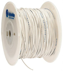 Alpha Wire - 20 AWG, 10 Strand, 305 m OAL, Tinned Copper Hook Up Wire - White PVC Jacket, 0.069" Diam - Exact Tooling