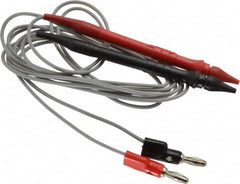 Pomona - Black/Red Electrical Test Equipment Probe Set - Use with Digital Multimeters - Exact Tooling