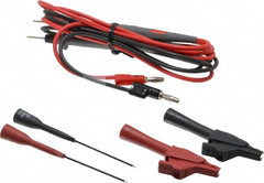 Pomona - Black/Red Electrical Test Equipment Probe Set - Use with Banana Plugs, Digital Multimeters - Exact Tooling